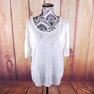 🍾BCBGeneration White Oversized 2-Pocket Shirt B34